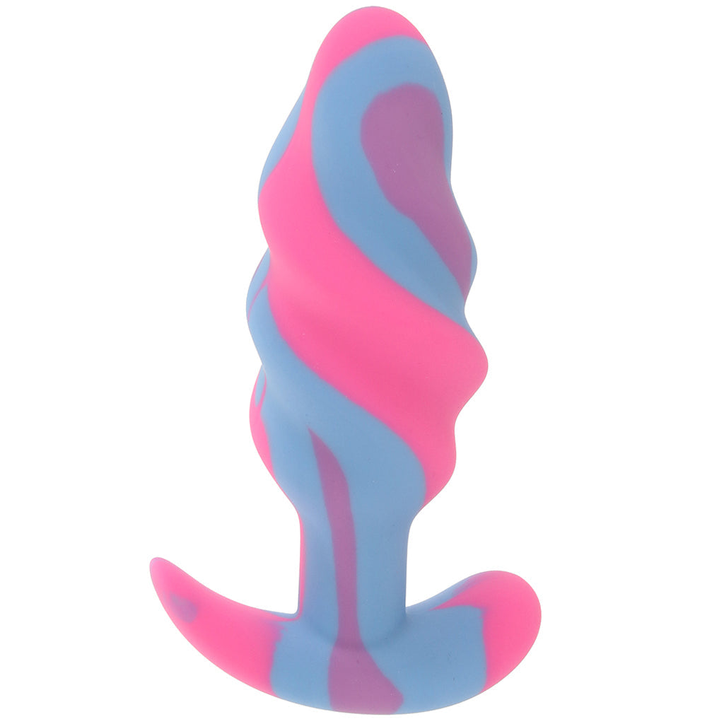 Creature Cocks Unicorn Swirl Silicone Butt Plug in Medium Anal Sex Toys > Butt Plugs - Tophatter Daily Deals